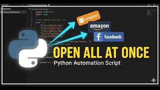 Python Automation Open Your Daily Websites in 1 Click Beginner