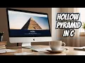 C Program to Print Hollow Pyramid Pattern in C Programming Language Tutorial