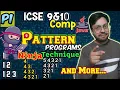 Part 1 - Smart and Fastest Way To Solve Java Triangle Pattern Programs ICSE Computer Class 10th