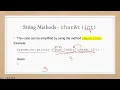 Java - String Lesson