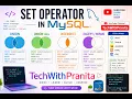 Set Operators in MySQL UNION UNION ALL INTERSECT EXCEPT Explained TechWithPranita