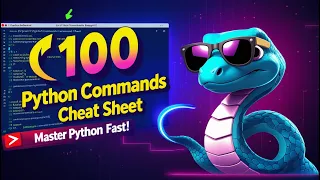 100 Python Commands Cheat Sheet Master Python Fast