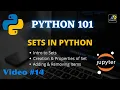 Sets in Python Introduction to Python Set Python 101 TUTORIEX