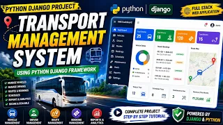 Transport Management System Using Python Django Full Stack Django Project Complete Tutorial
