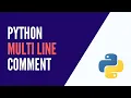 Python - How to Create a Multi Line Comment in 2 Minutes