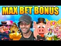 Download Lagu WE SPUN IN a HUGE MAX BET BONUS on the *NEW* PIGGY RICHES 3 HOGS HEAVEN!! (Bonus Buys)