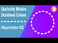 Quick Dashed Lines in Illustrator - Adobe Illustrator Tutorial