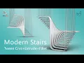 Modern Stairs Design in Rhino 3D Tween Curves Extrude Fillet Tutorial