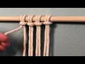 Double Half Hitch Macrame Knot Tutorial