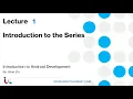 Intro to Android Development Lecture 1 Introduction to the Series