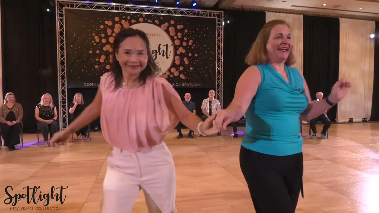 Spotlight New Year's Celebration 2024/2025 Masters Novice Jack & Jill Kim Bass & Diane Wrightson