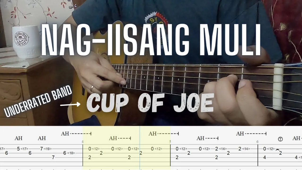 NAG- IISANG MULI - CUP OF JOE FINGERSTYLE GUITAR COVER TUTORIAL (TAB + CHORDS)