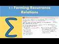 7 1 Forming recurrence relations Decision 2 - Chapter 7 Recurrence relations