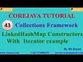 Core java Collections Framework -43 Linked Hash Map Constructors By Ratan sir