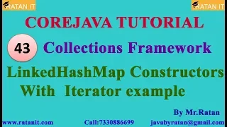 Core java Collections Framework -43 Linked Hash Map Constructors By Ratan sir
