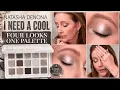 Natasha Denona I Need A Cool - swatches comparisons 4 looks