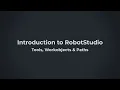 Introduction To RobotStudio Tools Workobjects Paths
