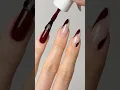 Download Lagu Chic Dark red vampy nails 🥀 🍂 🤎 🎃 | Nail Polish Application and Skincare #nails #nailinspo