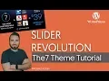 The7 Theme Tutorial - Slider Revolution The7 Theme
