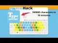 TypeWriter autotyping cheat with python Tutorial
