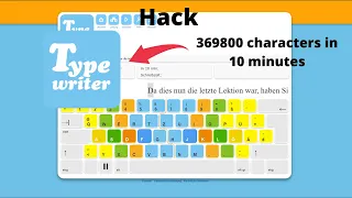 TypeWriter autotyping cheat with python Tutorial