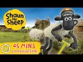 Download Lagu Shaun the Sheep Best Bits! 🤪 | 45 MIN Compilation | Shaun the Sheep \u0026 Friends