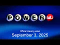 Powerball drawing for September 3 2025
