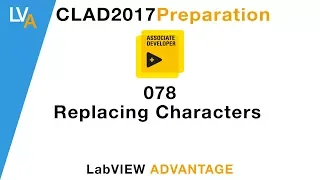 LabVIEW CLAD 078 Replacing Characters