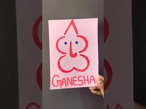 Ganesha Drawing ideas, Easy craft #ganesh #ganeshchaturthi #viral