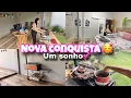 Lagu TEMOS FOGÃO A LENHA 🪵 USAMOS PELA PRIMEIRA VEZ 💕cozinhando feijão e assando carne 🥰fomos feira!