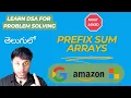 Prefix Sum Arrays Problem Solving Subarrays Bharath Chandra
