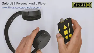 Download Solo Audio and Video guide from Kings Access Technology Ltd. Solo USB MP3 Personal Audio Player. MP3