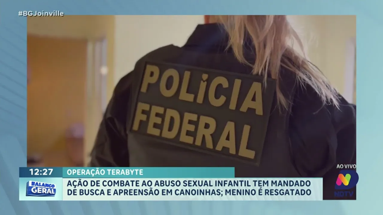 Operação Terabyte combate abuso sexual infantil: homem preso e menino resgatado em Canoinhas