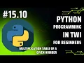 Learn Python Programming in Twi Day 15 10 - A program to print multiplication table