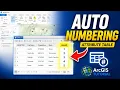 How to Create Sequential Numbers in ArcGIS Auto Numbering in Attribute Table