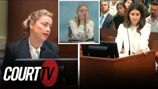 Amber Heard Asked about TMZ Ex-Wife in Cross