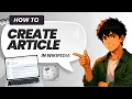 How to Create an Article in Wikipedia Updated 2026