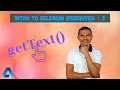 How to get text in Selenium WebDriver