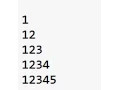 C Program to Display Half pyramid using numbers