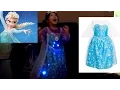 Disney Frozen Elsa Dress Lights Up - Spinning Girl Dance