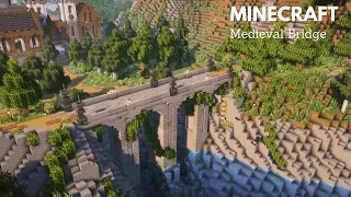Minecraft How to build a Medieval Bridge Minecraft Tutorial