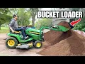 Can You REALLY Add a Loader Bucket to a Lawn Mower LGM 100 Full Review Testing