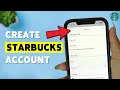 How To Create Starbucks Account Sign Up For Starbucks 2025