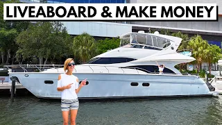 LIVE ON THIS YACHT! 🤩😳 $399,000 2005 Marquis 59 Affordable Liveaboard Yacht – Home Tour
