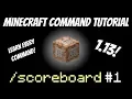Minecraft 1 13 scoreboard Command Tutorial dummy criteria How to display Scoreboard Sidebar