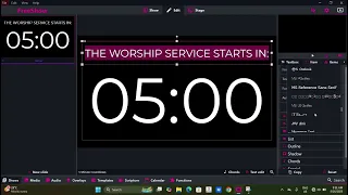 HOW TO CREATE COUNTDOWN TIMER IN FREESHOW WORSHIP SOFTWARE FreeShow 1 4 3