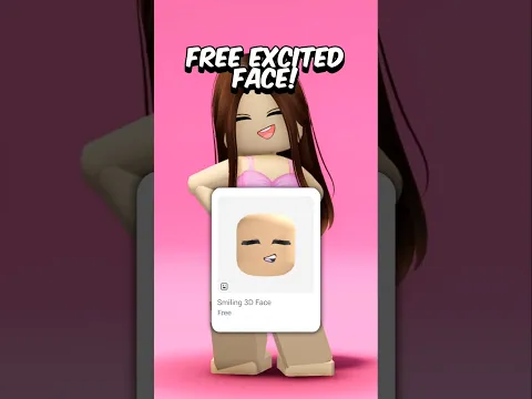FREE EXCITED FACE ROBLOX! #roblox #avatar #free