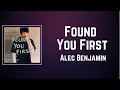 Download Lagu Alec Benjamin - Found You First (Lyrics)