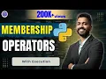 Lec-15 Membership Operators in Python with Execution Python Programming