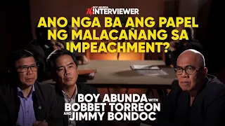 Ano Ba Ang Papel Ng Malacañang sa Impeachment? | Boy Abunda with Bobbet Torreon and Jimmy Bondoc